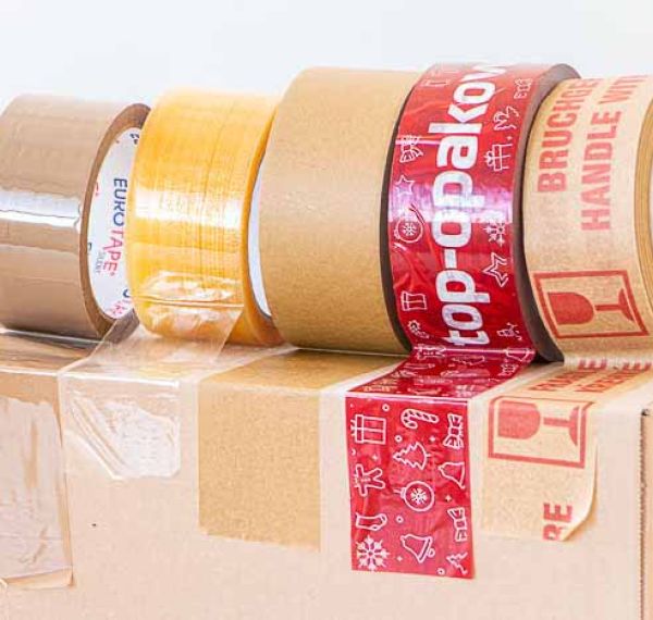 Rodzaje taśm foliowych - transparentne, kolorowe, wzmacniane i perforowane.